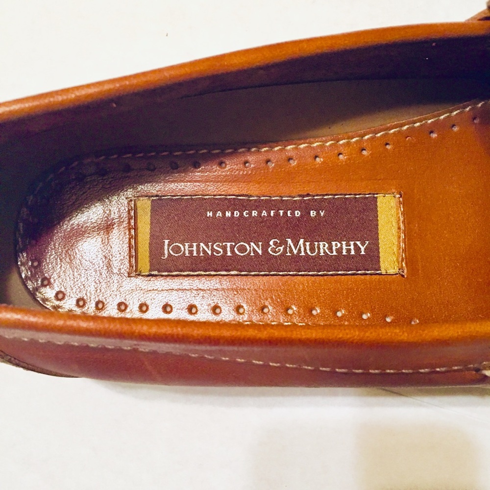 Johnston & Murphy | Leather Woven Loafers (8.5) - Picture 3 of 5